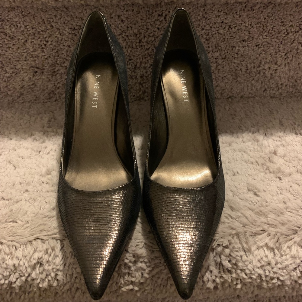Nine West - Metallic Heels - Picture 3 of 6
